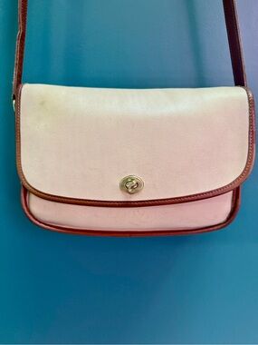Vintage Coach City Spectator Bag Bone & Tan - Irregular USA w/ COA~PLEASE READ